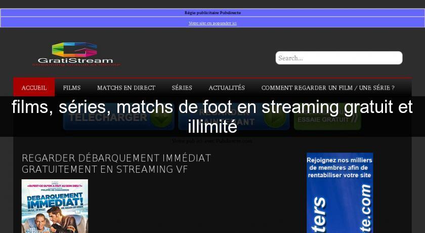 films, séries, matchs de foot en streaming gratuit et illimité