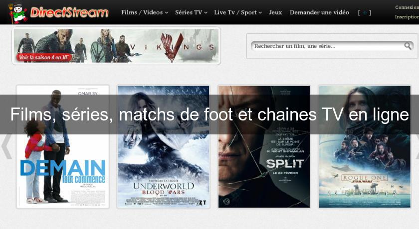 Films, séries, matchs de foot et chaines TV en ligne