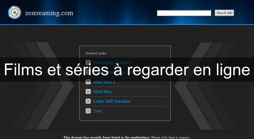 Films et séries à regarder en ligne