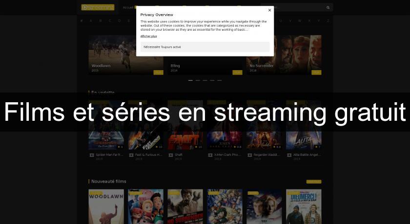 Films et séries en streaming gratuit