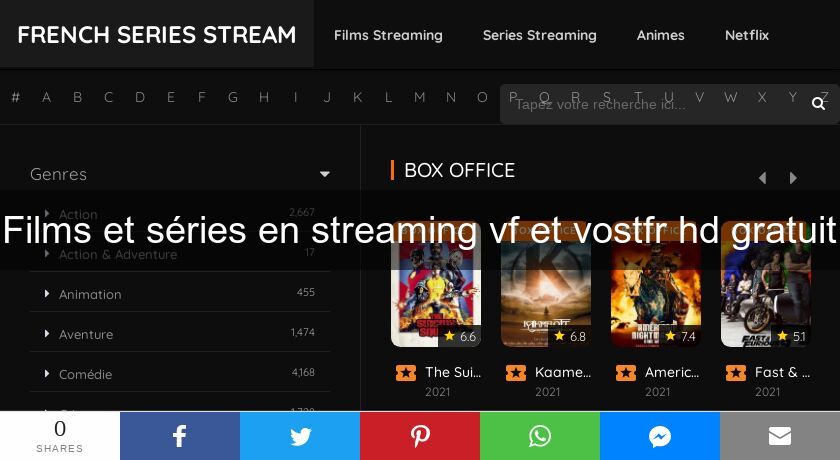 Films et séries en streaming vf et vostfr hd gratuit