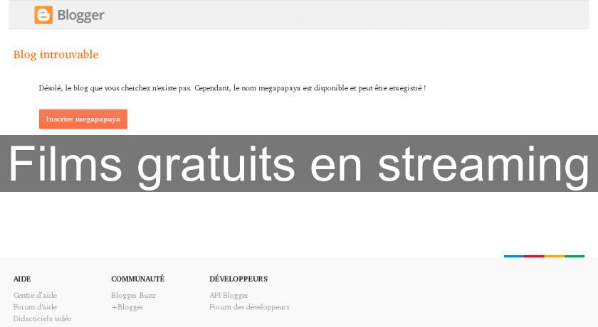 Films gratuits en streaming