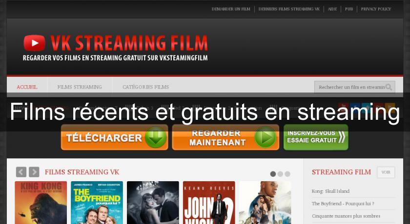 Films récents et gratuits en streaming Films récents et gratuits en streaming