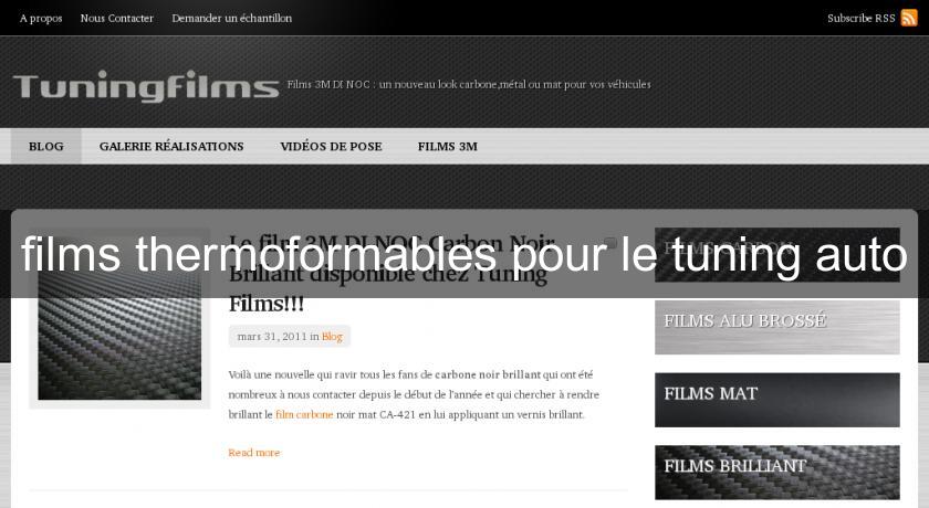 films thermoformables pour le tuning auto