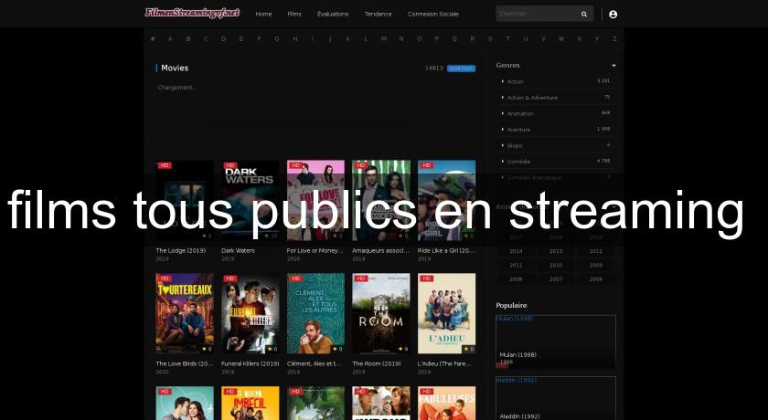 films tous publics en streaming 