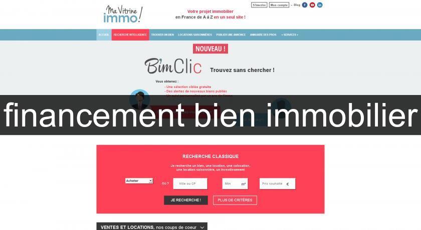 financement bien immobilier