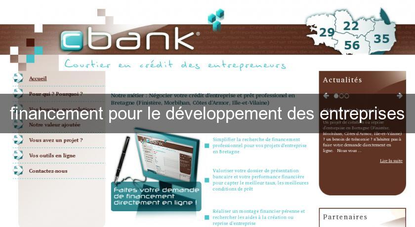 financement pour le développement des entreprises financement pour le développement des entreprises