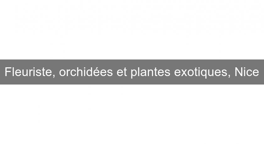 Fleuriste, orchidées et plantes exotiques, Nice Fleuriste, orchidées et plantes exotiques, Nice