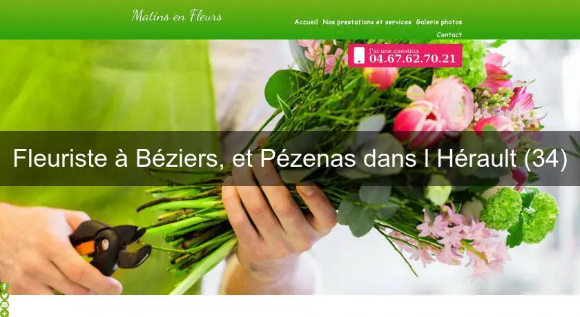 Fleuriste à Béziers, et Pézenas dans l'Hérault (34)