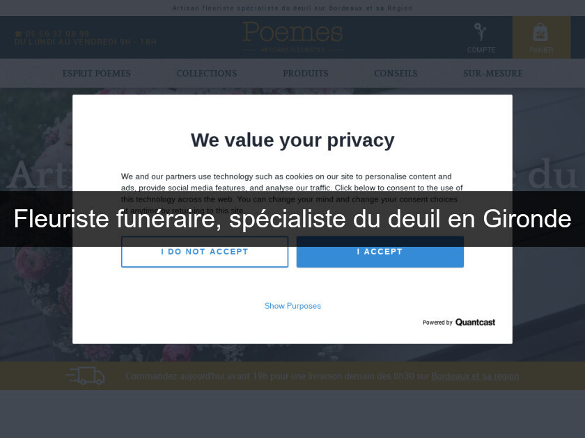 Fleuriste funéraire, spécialiste du deuil en Gironde