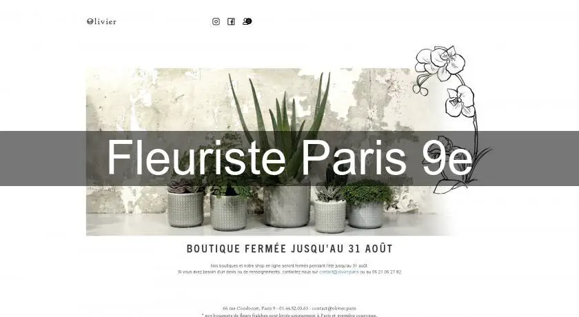 Fleuriste Paris 9e