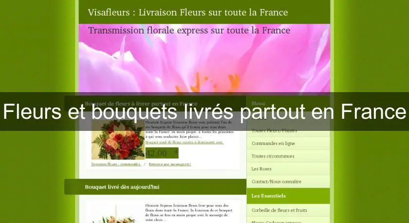 Fleurs et bouquets livrés partout en France