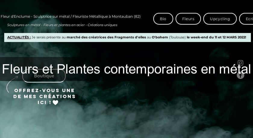 Fleurs et Plantes contemporaines en métal