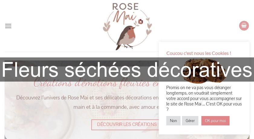 Fleurs séchées décoratives Fleurs séchées décoratives