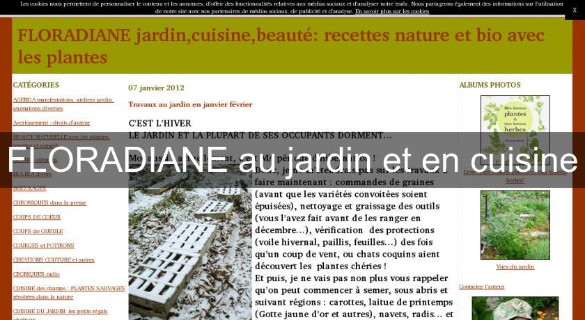 FLORADIANE au jardin et en cuisine FLORADIANE au jardin et en cuisine