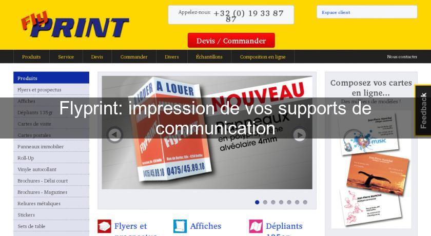 Flyprint: impression de vos supports de communication