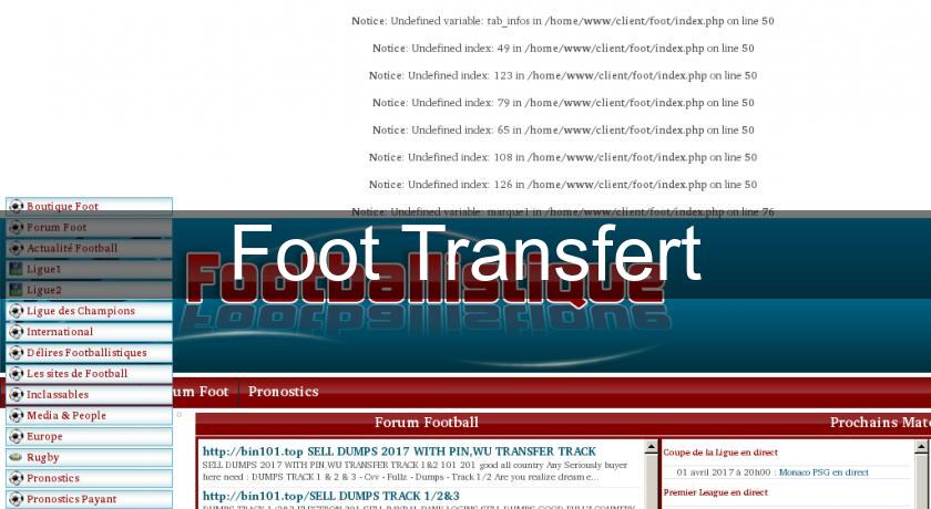 Foot Transfert Foot Transfert