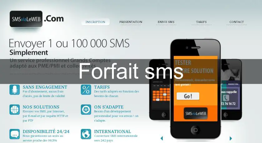 Forfait sms
