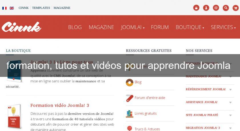 formation, tutos et vidéos pour apprendre Joomla formation, tutos et vidéos pour apprendre Joomla