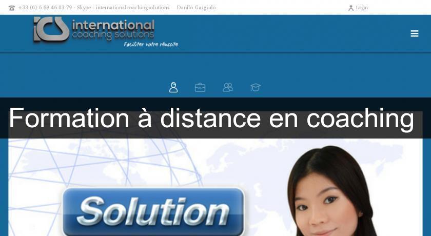 Formation à distance en coaching Formation à distance en coaching