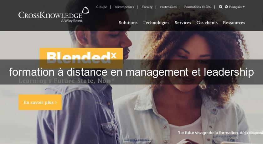 formation à distance en management et leadership