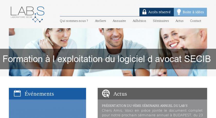 Formation à l'exploitation du logiciel d'avocat SECIB 