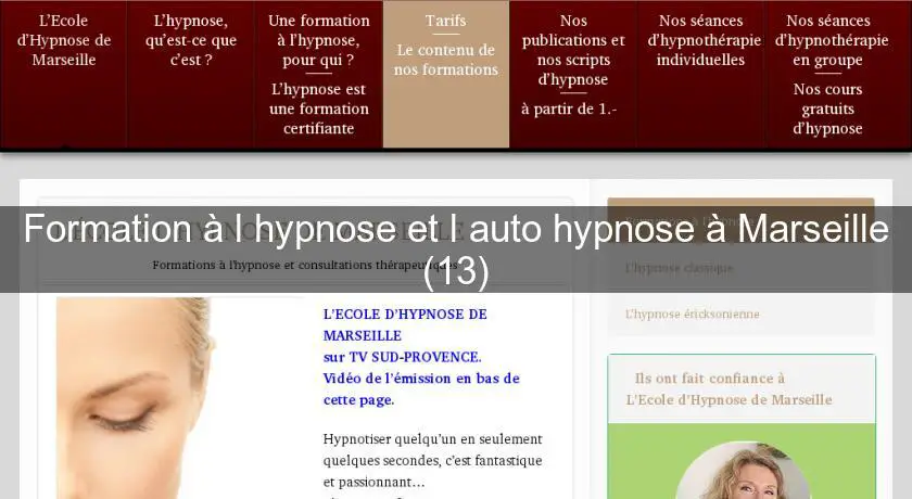 Formation à l'hypnose et l'auto hypnose à Marseille (13)