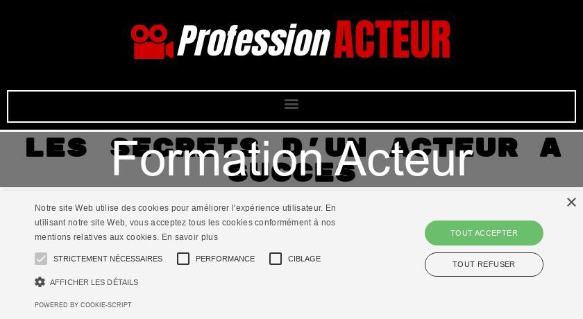 Formation Acteur Formation Acteur