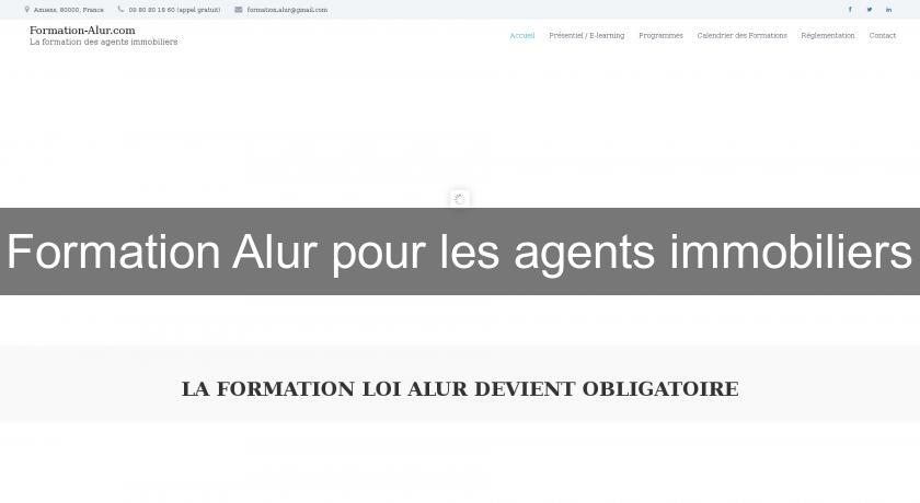 Formation Alur pour les agents immobiliers Formation Alur pour les agents immobiliers