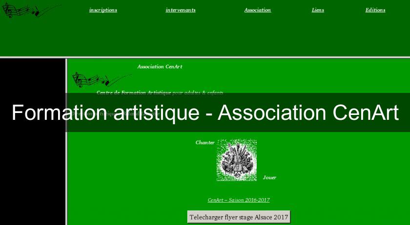Formation artistique - Association CenArt Formation artistique - Association CenArt