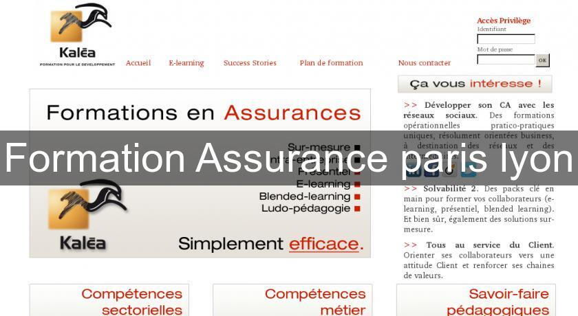 Formation Assurance paris lyon Formation Assurance paris lyon