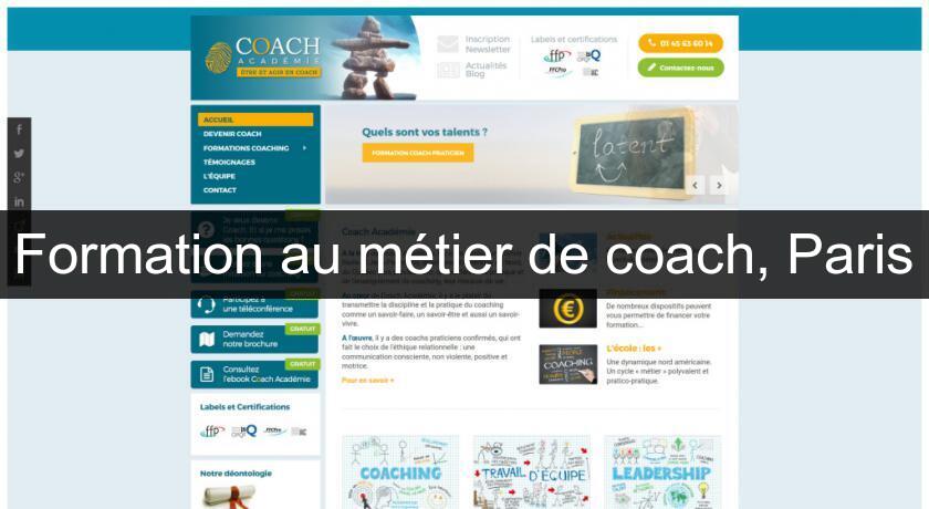 Formation au métier de coach, Paris Formation au métier de coach, Paris