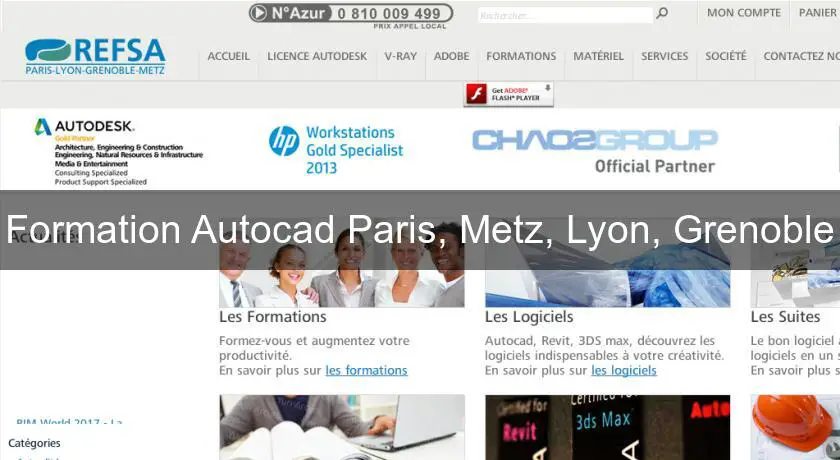 Formation Autocad Paris, Metz, Lyon, Grenoble