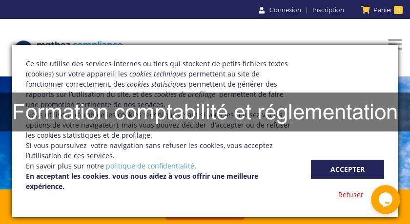 Formation comptabilité et réglementation Formation comptabilité et réglementation