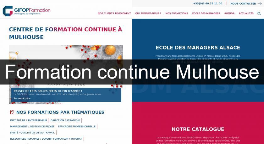 Formation continue Mulhouse Formation continue Mulhouse