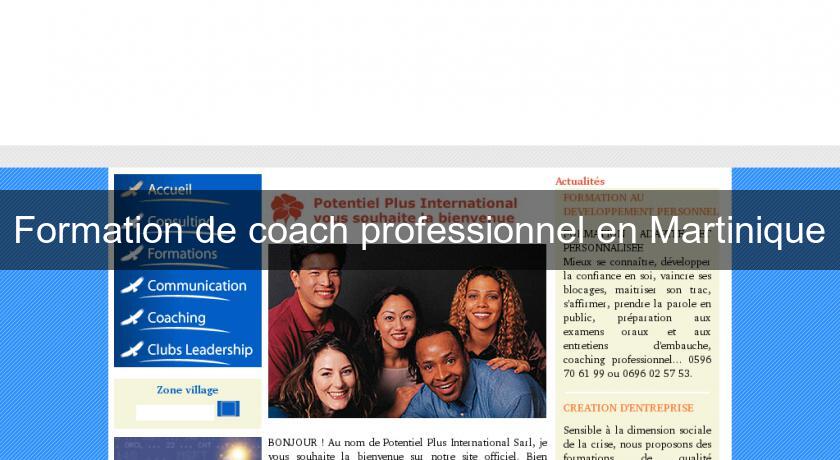 Formation de coach professionnel en Martinique Formation de coach professionnel en Martinique