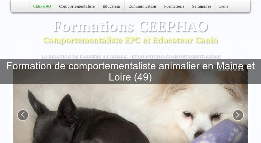 Formation de comportementaliste animalier en Maine et Loire (49)
