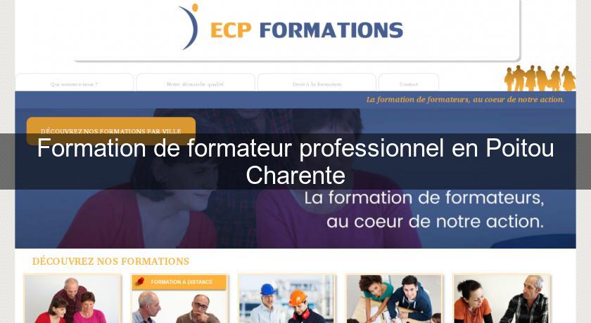 Formation de formateur professionnel en Poitou Charente Formation de formateur professionnel en Poitou Charente