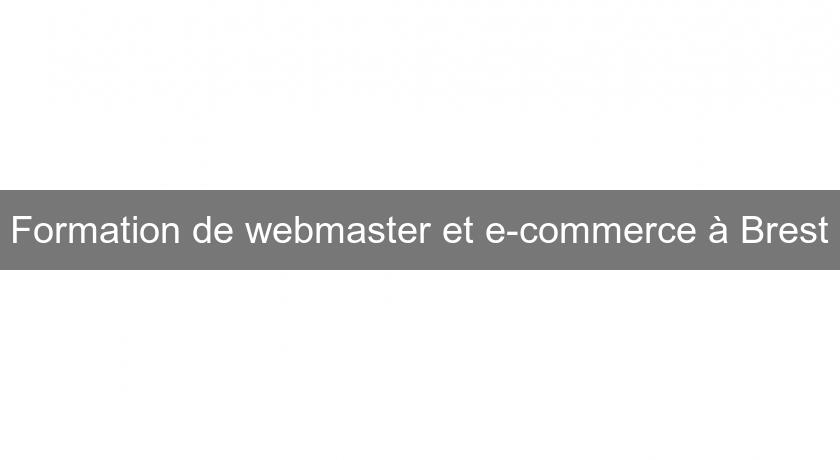 Formation de webmaster et e-commerce à Brest