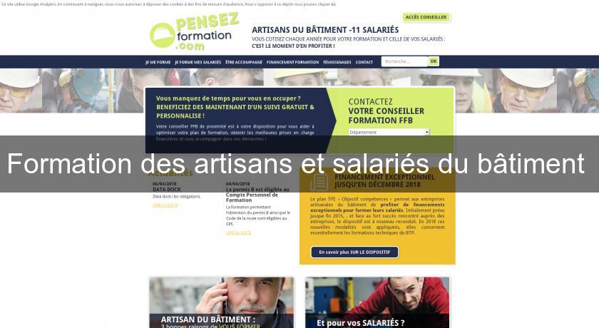 Formation des artisans et salariés du bâtiment Formation des artisans et salariés du bâtiment