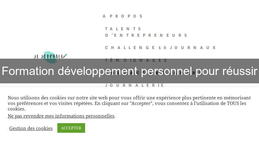 Formation développement personnel pour réussir Formation développement personnel pour réussir