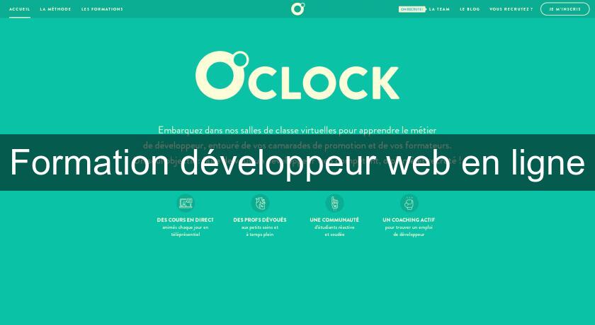 Formation développeur web en ligne Formation développeur web en ligne