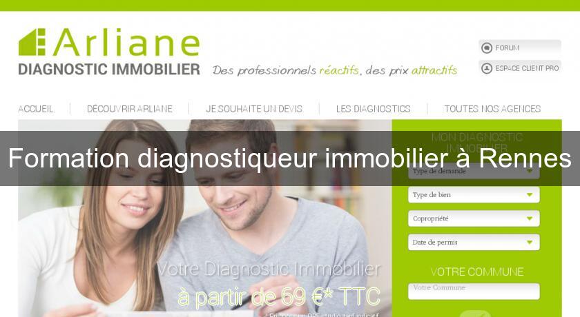 Formation diagnostiqueur immobilier à Rennes