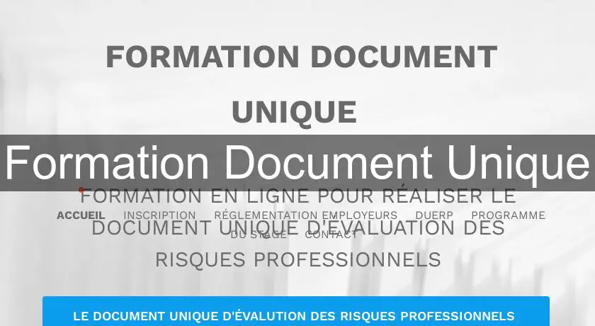 Formation Document Unique