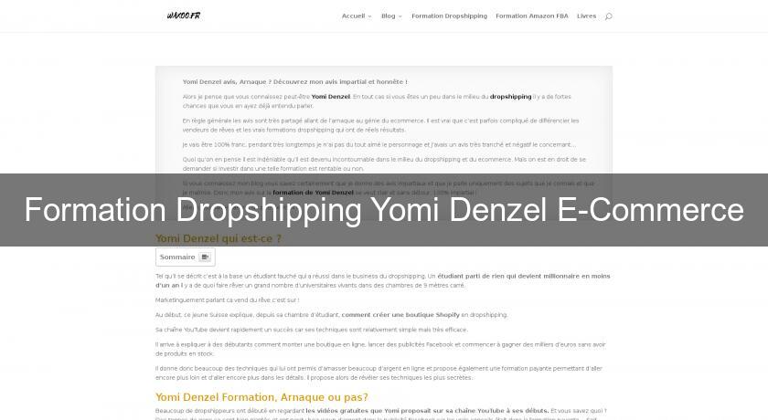 Formation Dropshipping Yomi Denzel E-Commerce
