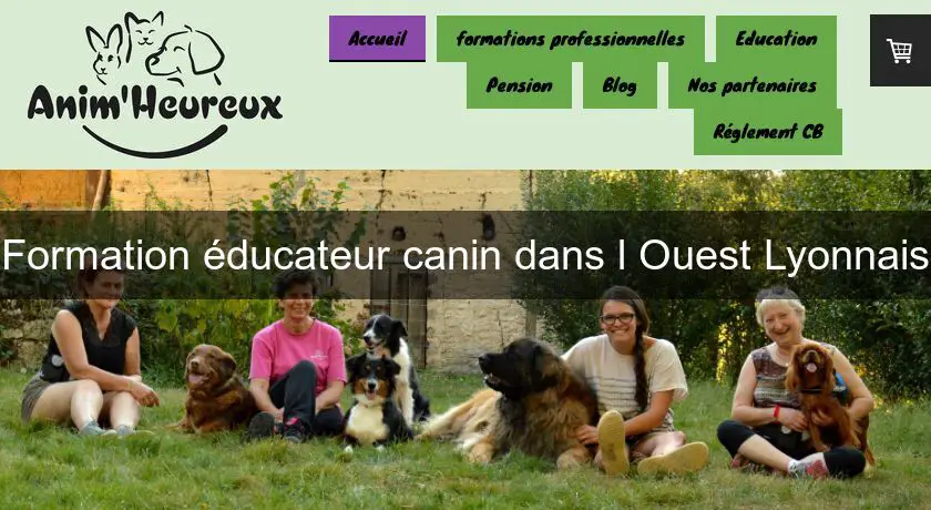 Formation éducateur canin dans l'Ouest Lyonnais