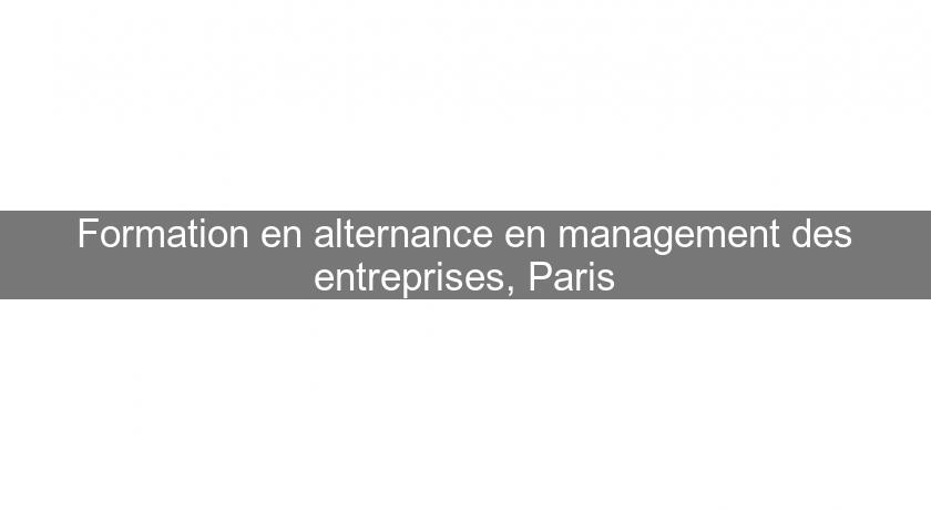 Formation en alternance en management des entreprises, Paris Formation en alternance en management des entreprises, Paris