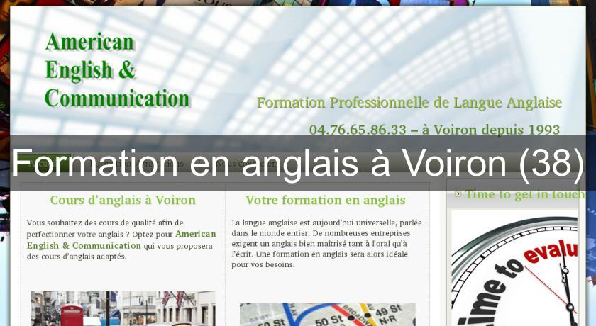 Formation en anglais à Voiron (38)