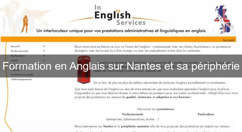 Formation en Anglais sur Nantes et sa périphérie