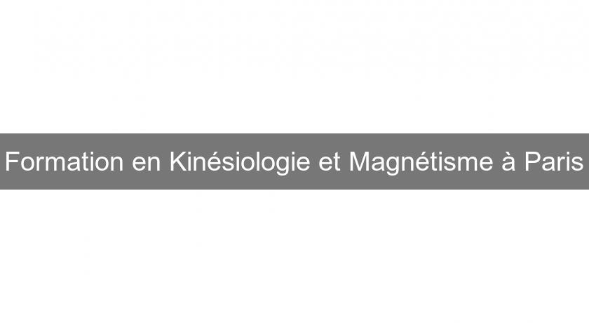 Formation en Kinésiologie et Magnétisme à Paris Formation en Kinésiologie et Magnétisme à Paris